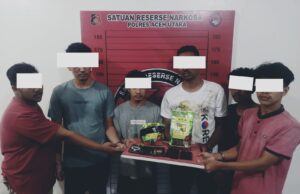 Tangkap Tujuh Pemuda, Polres Aceh Utara Sita 2,5 Kg Sabu