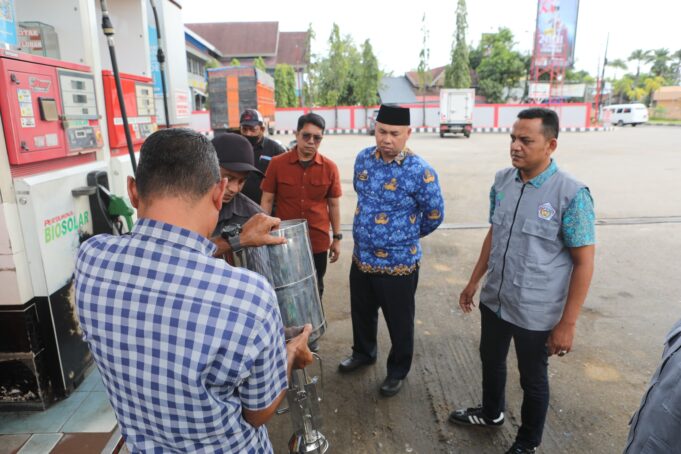 Jelang Libur Panjang Nataru, Disperindagkop Sidak SPBU di Lhokseumawe