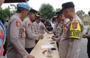 Polres Aceh Utara Pemeriksaan Senpi Dinas, 23 Unit Ditarik