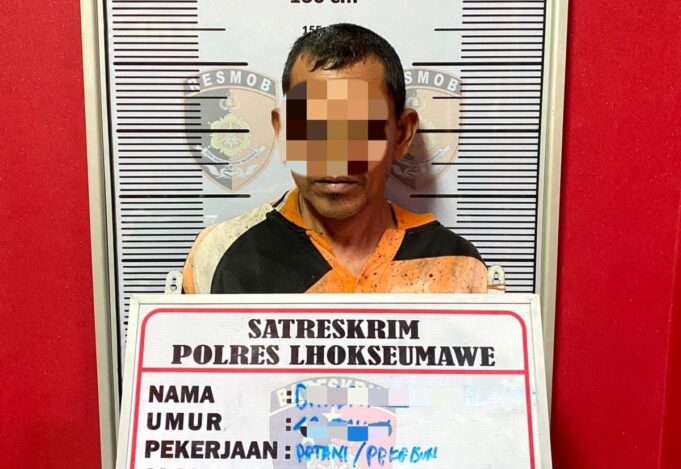 Tersangka Penyiraman Air Keras Terhadap Dua Anak Tiri di Lhokseumawe Ditangkap