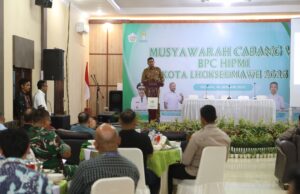 Pj Wali Kota A. Hanan Buka Muscab Ke-VII HIPMI Kota Lhokseumawe, Begini Harapannya