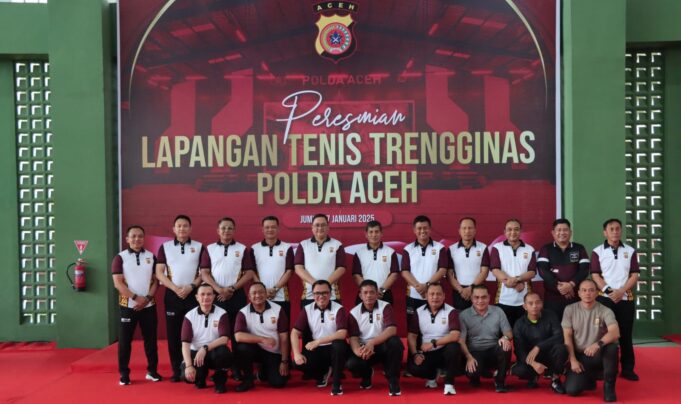 Irjen Achmad Kartiko Resmikan Lapangan Tenis Trengginas Polda Aceh