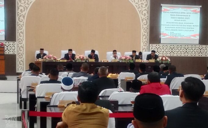 DPRK Aceh Utara Umumkan Penetapan Pasangan Calon Bupati dan Wakil Bupati Terpilih 2025-2030