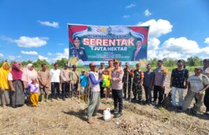 Dukung Ketahanan Pangan Nasional, Polsek Langkahan Siapkan 14 Hektar Lahan Jagung