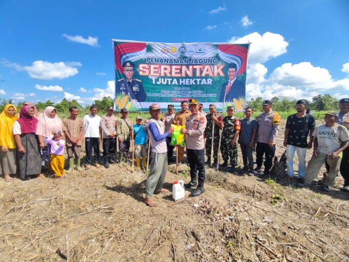 Dukung Ketahanan Pangan Nasional, Polsek Langkahan Siapkan 14 Hektar Lahan Jagung