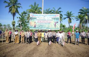 Polres Lhokseumawe Tanam Jagung Serentak untuk Dukung Swasembada Pangan