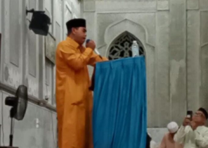 Tgk Hasbi, Qari di Masjid Geudong-Geudong, Wafat Saat Membaca Ayat Suci Alquran