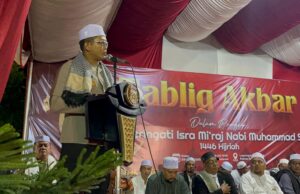Tablig Akbar Memperingati Isra Mi’raj, Ribuan Jamah Hadir di Mapolres Aceh Utara