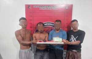 Polisi Tangkap Empat Tersangka Pengedar Narkoba di Aceh Utara, 1 Kg Sabu Disita