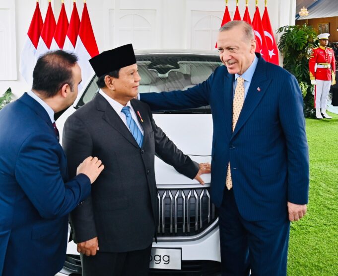 Presiden Prabowo Terima Mobil Listrik Togg T10X dari Presiden ErdoÄŸan sebagai Hadiah Persahabatan