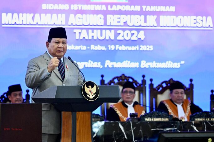 Presiden Prabowo Apresiasi Peran Hakim dalam Penegakan Hukum di Indonesia