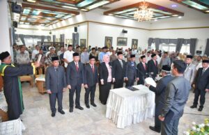 Delapan Pejabat JPT Pratama Pemkab Aceh Utara Dilantik oleh Pj Bupati Mahyuzar