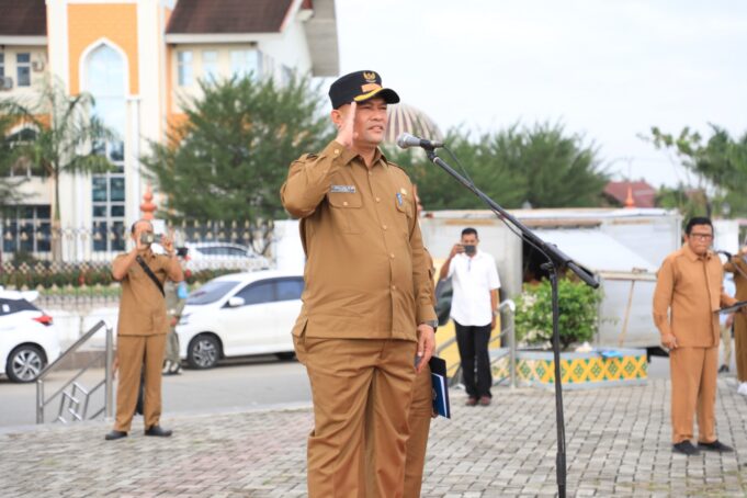 Bupati Aceh Utara Pimpin Apel Perdana, Ajak ASN Bangun Semangat Baru