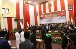 Pelantikan Bupati dan Wakil Bupati Bener Meriah Dikawal Ketat Aparat Keamanan