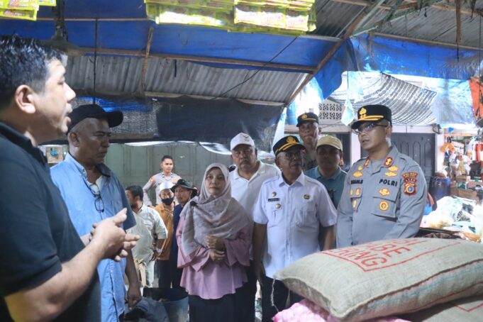 Kapolres Aceh Utara Cek Ketersediaan dan Harga Sembako Jelang Ramadhan