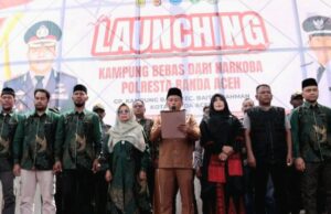 Gampong Kampung Baru Resmi Dicanangkan sebagai Kampung Bebas Narkoba ke-26