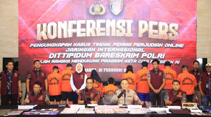 Bareskrim Ungkap Jaringan Judi Online Internasional