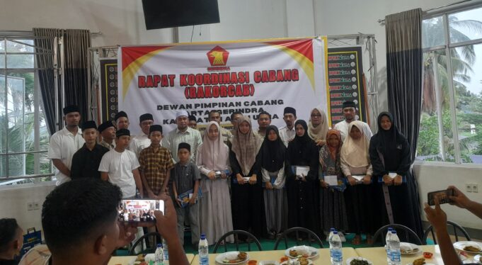 Perkuat Konsolidasi, Partai Gerindra Aceh Utara Gelar Buka Puasa Bersama dan Santuni Anak Yatim