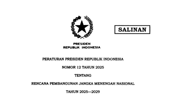 RPJMN 2025-2029: Fondasi Awal Wujudkan Visi Indonesia Emas 2045