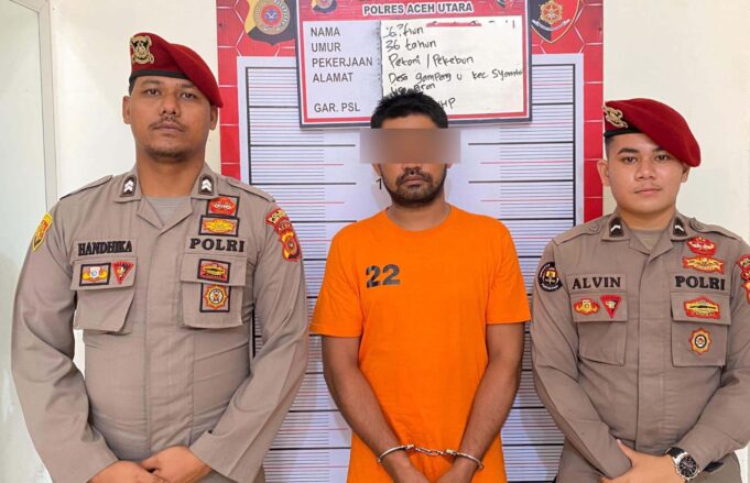 Tim Peucrok Satreskrim Polres Aceh Utara Tangkap Pelaku Pembakaran Rumah Istri