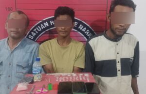 Polres Aceh Utara Tangkap Tiga Pengedar Sabu di Tanjung Ara, Amankan 37 Paket Sabu Siap Edar