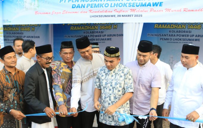 PLN NP UP Arun Gelar Pasar Murah Bersama Pemko Lhokseumawe, Wali Kota Apresiasi Langkah Perusahaan