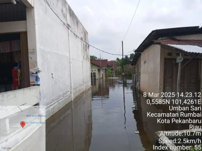 Banjir di Pekanbaru Belum Surut, Ribuan Rumah Masih Tergenang