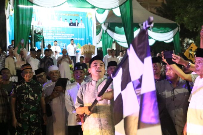 Wali Kota Lhokseumawe Lepas Pawai Takbir Keliling, Warga Sambut Idulfitri dengan Meriah