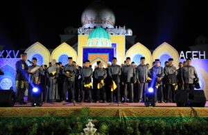 Ribuan Masyarakat Penuhi Lapangan Landing, Semarakkan Pembukaan MTQ ke-35 Aceh Utara