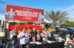 Polres Lhokseumawe Bongkar Tiga Kasus Besar Tipu Gelap dan Curanmor