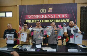 Polres Lhokseumawe Bongkar Kasus Tali Air, Tiga Pelaku Diamankan