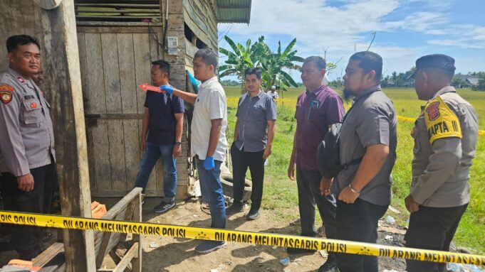 Polisi Amankan Lakasi Penemuan Mayat Pria di Aceh Utara