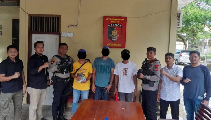 Tiga Pelaku Pungli Diamankan Satgas Premanisme Polda Aceh di Kawasan Wisata Lhoknga