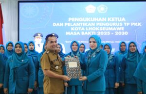 Yulinda Sayuti Resmi Pimpin TP PKK Lhokseumawe, Siap Bergerak Hingga Gampong