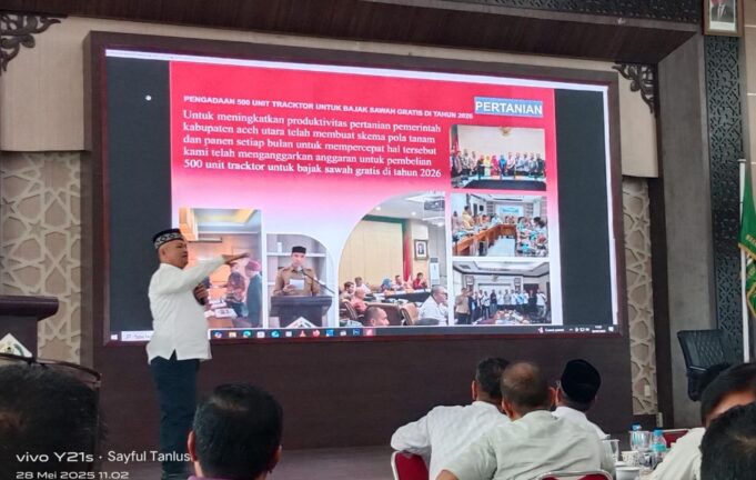 Pemkab Aceh Utara Siapkan 500 Traktor Untuk Bajak Sawah Gratis