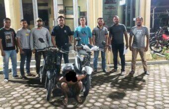 Tim Lebah Polsek Darussalam Tangkap Residivis Curanmor, Dua Motor Diamankan