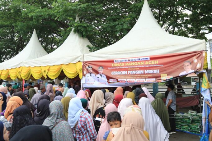 Gerakan Pangan Murah Digelar di Lhokseumawe, Warga Serbu Paket Sembako Jelang Idul Adha