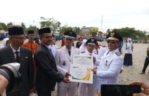 Ayahwa Pimpin Upacara HUT ke-80 RI di Aceh Utara