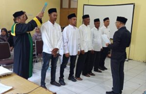 Camat Tanah Luas Lantik Imum Mukim dan PAW Tuha Peut di Lima Gampong