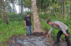 Warga Lhok Puuk Digemparkan Pria Bakar Diri akibat Cekcok Rumah Tangga