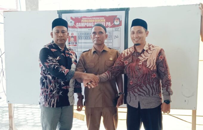 Zulkifli (Kombes) Kembali Pimpin Gampong Punti PA, Unggul Tipis Lewat Pemilihan yang Kondusif