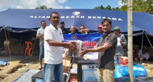 PWI Aceh Salurkan Bantuan Kemanusian dari PWI Jatim dan Malang Raya