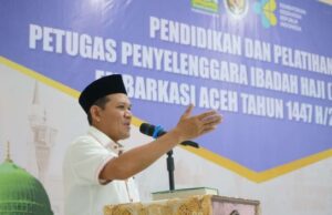 Wagub Aceh Tekankan Profesionalisme Saat Buka Diklat PPIH