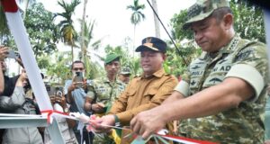 Setelah Banjir Memutus Akses, Kini Jembatan Sawang Diresmikan KASAD dan Bupati Aceh Utara