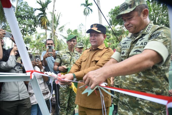 Setelah Banjir Memutus Akses, Kini Jembatan Sawang Diresmikan KASAD dan Bupati Aceh Utara