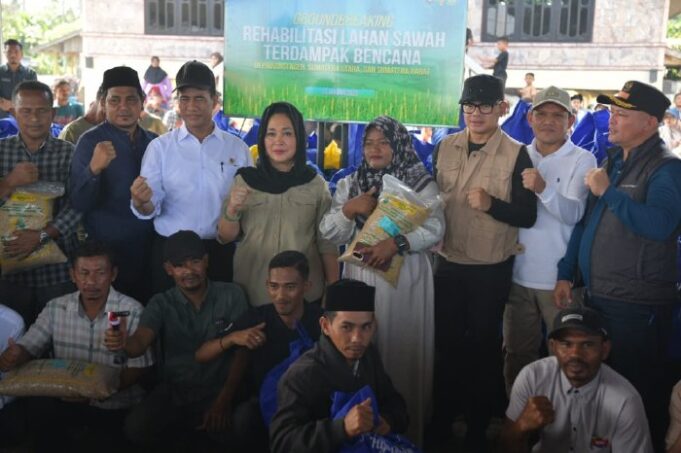Dampingi Mentan, Wagub Aceh Dorong Pemulihan Lahan Sawah Terdampak Bencana di Aceh Utara