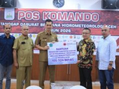 Pemkab Konawe Salurkan Bantuan 100 Ton Beras untuk Korban Bencana Aceh