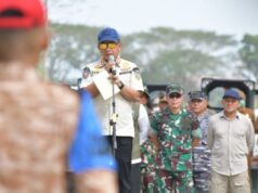 Di Aceh Tamiang, Wagub Aceh Dampingi Mendagri Hadiri Apel Pemulangan Satgas