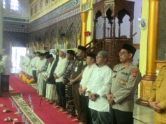 513 Calon Jemaah Haji Aceh Utara Ikuti Prosesi Peusijuek di Masjid Baiturrahim Lhoksukon