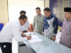 87 Kepsek Aceh Utara Tandatangani Perjanjian Kinerja, Kepala Dinas Pendidikan Aceh Apresiasi